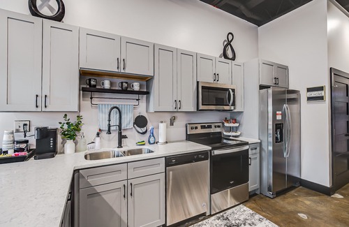 Kingsport Condo | Luxe Loft Living in Downtown Kingsport's Iconic Telephone Building