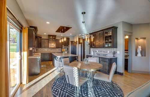Jackson County House | Luxe Missouri Getaway w/Hot Tub & Fire Pit!