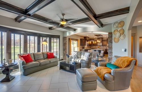 Jackson County House | Luxe Missouri Getaway w/Hot Tub & Fire Pit!