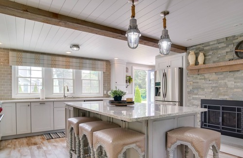 Silver Beach House | Luxe North Falmouth Home Rental: Walk to Beach!