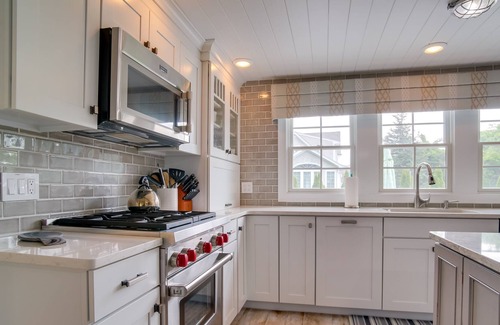 Silver Beach House | Luxe North Falmouth Home Rental: Walk to Beach!