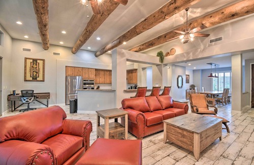 Phoenix House | Luxe Phoenix Home: Desert Butte View & Heated Pool