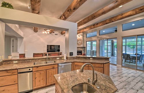 Phoenix House | Luxe Phoenix Home: Desert Butte View & Heated Pool