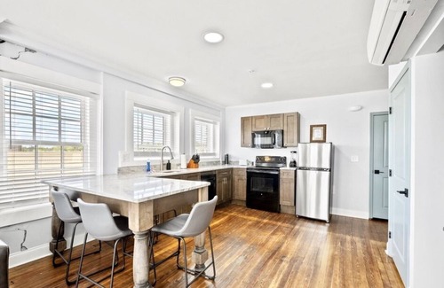 Conway Apartment | Luxe Private Getaway Steps to Main St & Riverfront!