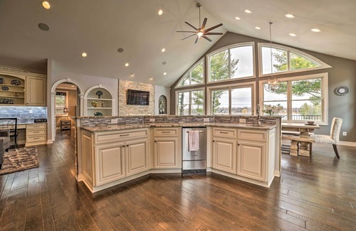 West Branch House | Luxe Waterfront Home w/Private Lake Access!