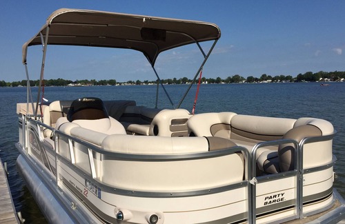 Manitou Beach-Devils Lake House | Luxury Lakefront Home On Sandy Beautiful Sparkling Round Lake