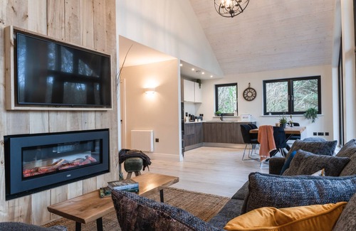 Carrick-on-Shannon Cabin | Luxurious 3 bedroom Woodland Lodge 6 Sleeper