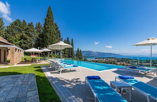 Vassilatika Villa | Luxurious 4 Bedroom Villa in an Idyllic Position with Heated Pool and Amazing 180⁰ Sea Views!