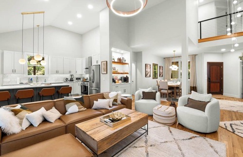 Swannanoa House | Luxurious 7BR Asheville Retreat with Hot Tub, Sauna, Game Room & Mountain Views