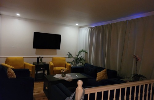Blainville House | Luxurious Bedroom with Queen Bed & Full Bath.n