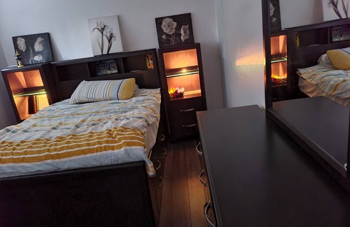 Blainville House | Luxurious Bedroom with Queen Bed & Full Bath.n