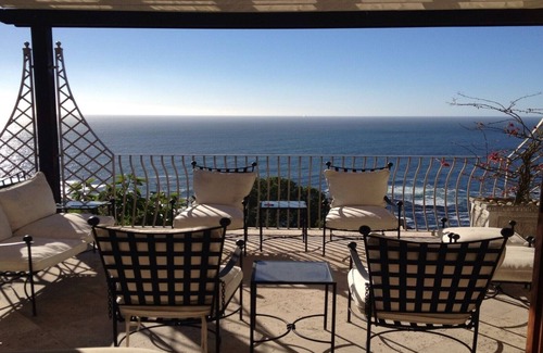 Bantry Bay Villa | Luxurious en-suite bedroom with lounge stunning sea view & balcony in Bantry Bay