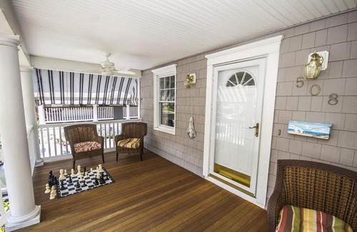 Belmar House | Luxurious House with Pool and Porch, walking to main street, train and beach.