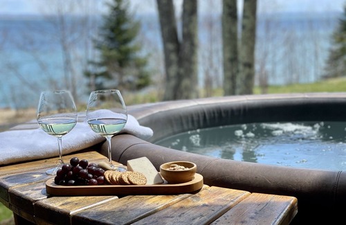 Washburn House | Luxurious Lake Superior Estate with Outdoor Hot Tub