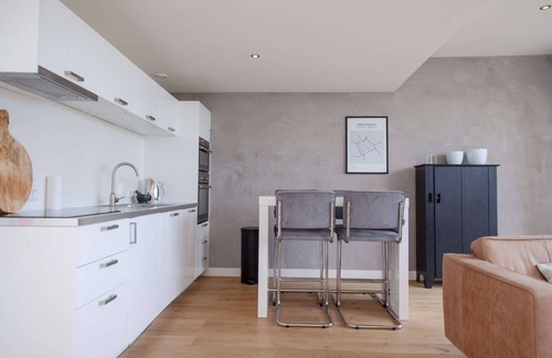 Groningen Apartment | Luxurious rooftop penthouse with rooftop terrace, a balcony, bath, duo shower