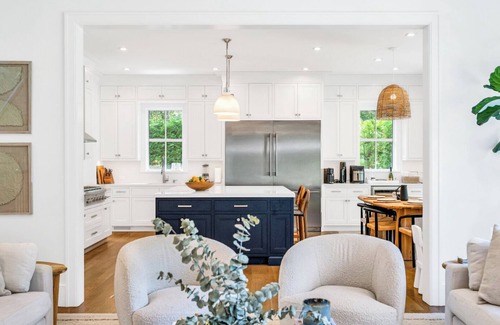 North Sea House | Luxurious Southampton Family Retreat with Pool, Seamless Indoor-Outdoor.