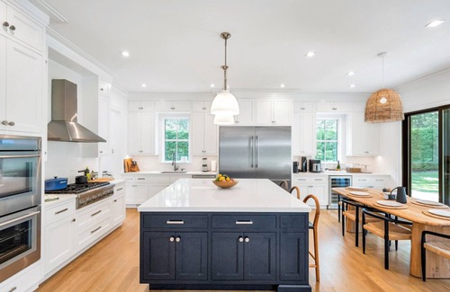 North Sea House | Luxurious Southampton Family Retreat with Pool, Seamless Indoor-Outdoor.