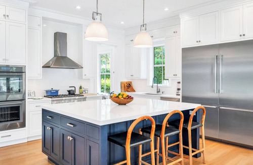 North Sea House | Luxurious Southampton Family Retreat with Pool, Seamless Indoor-Outdoor.