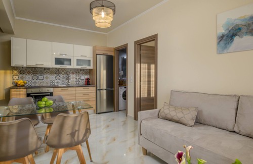 Ammoudia Apartment | Luxurious two bedroom family apartment with kitchen and balcony