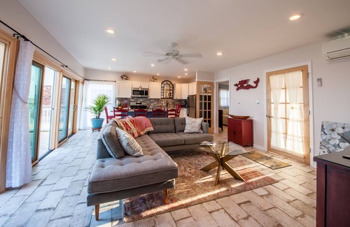 Shirley House | Luxurious Waterfront all Season Home with Private Beach. Awesome sunsets!