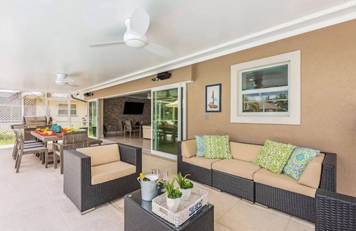 Isles of Capri House | Luxurious Waterfront Retreat! Oversized Heated Pool and expansive outdoor area!