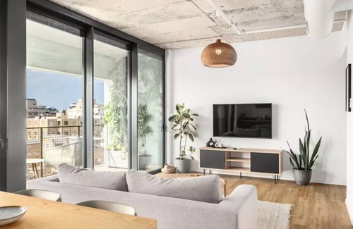 Ramat Gan Apartment | Luxury 1BR 55 Sqm Apt Balcony Free Parking