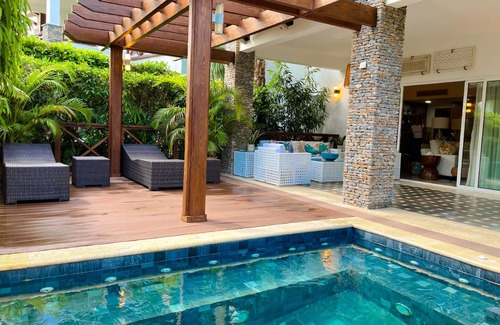Puerto Bahia Apartment | Luxury 2-Bedroom Apartment with Private Mini Pool & Backyard in Las Terrenas