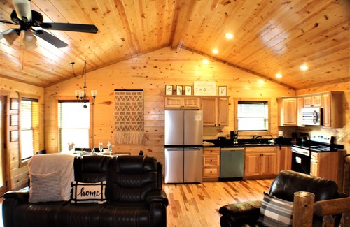 Sevierville Cabin | Luxury, 2 bedroom cabin. Take our virtual tour! Private but close to all!