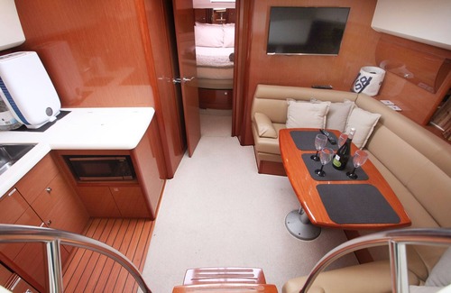 New Forest District Boat Rental | Luxury 2 cabin Motor Yacht in Lymington's beautiful Yacht Haven