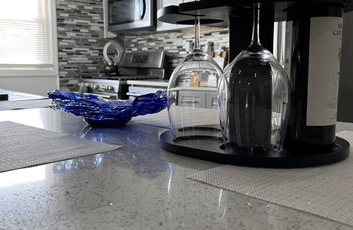 Greenville Apartment | Luxury 2BR: Prime Location, Clean Smart Home, NYC Access, Free Parking