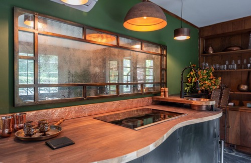 Lewis Mountain House | Luxury 3-bedroom House at UVA - Outdoor Fireplace