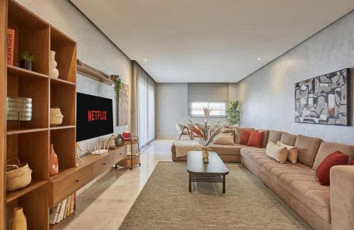 Bouskoura Apartment | Luxury 3 Bedroom Getaway in Bouskouras Finest
