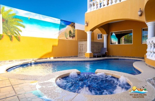 San Felipe House | Luxury 3-Story Beachfront Villa in San Felipe with Private Pool – Casa Mostaza