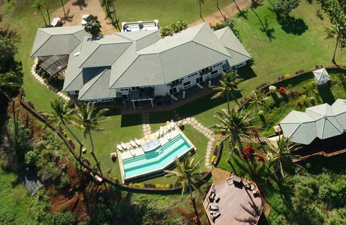 Kilauea House | Luxury 5 BR Estate over Beach w/Huge Views, Pool, Hot Tub - TVNC#4201