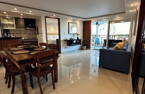 Punta Hansa Apartment | Luxury apartment with ocean views in San Andrés with AC, WiFi.