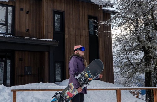 Lanin National Park Cabin | Luxury in nature: Mountain villa with views of the Lanin Volcano.