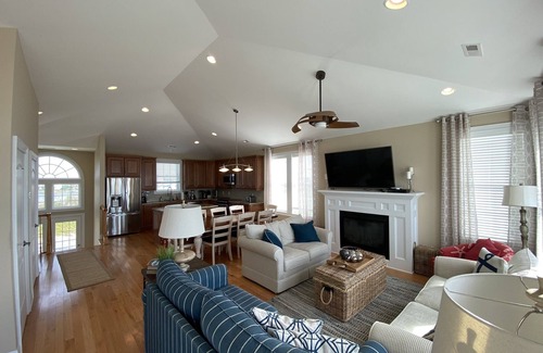 North Topsail Beach House | Luxury Beach Front Home, Amazing Views Heated Pool & Fireplace featured on HGTV!