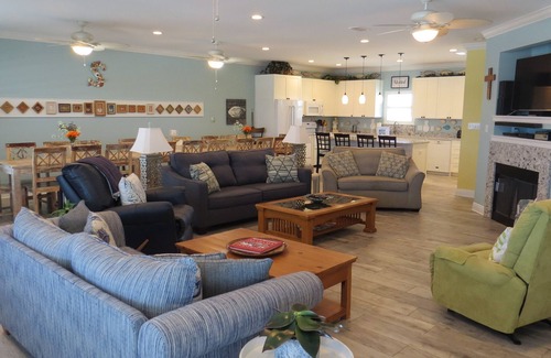 Morgantown House | Luxury Beachfront Home with Indoor Elevator; Extra Large Deck; Sleeps up to 30!