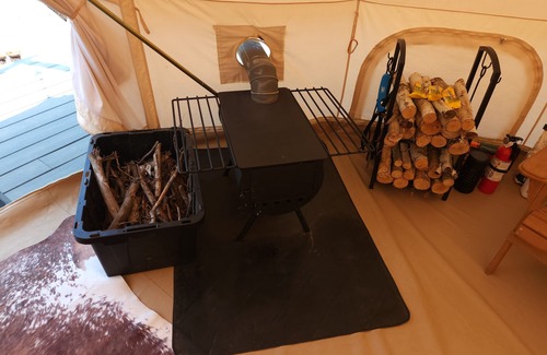 Springfield RV Rental | Luxury Bell Tent with Outdoor Bathroom