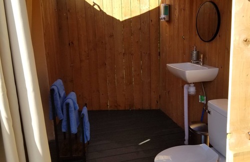 Springfield RV Rental | Luxury Bell Tent with Outdoor Bathroom