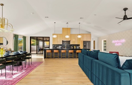 Swede Hill House | Luxury Central Austin, Hot Tub & Firepit, Minigolf, Private Fenced Yard