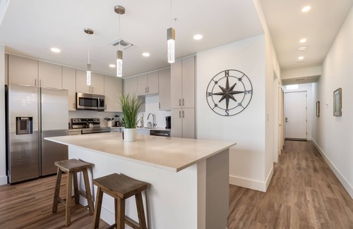 North Trail Condo | Luxury Condo with Xtra Large Patio & Pool Views