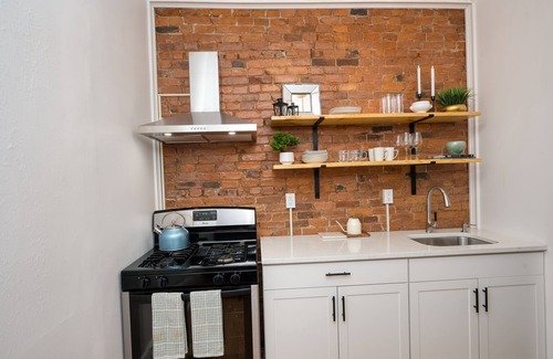 Troy Apartment | Luxury Downtown 2 bd w/Backyard, grill