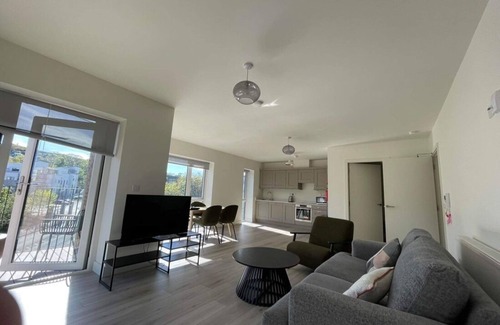 Sandyford Apartment | Luxury en-suite large king size bedroom by Dublin Sandyford Mountain Views.