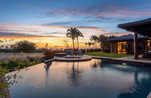 Kaupulehu House | Luxury Estate at Hualalai Resort -Sweeping Ocean and Golf Course Views