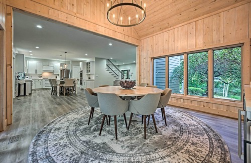 Michiana House | Luxury Family Home w/Deck, Swim Spa & Grill!