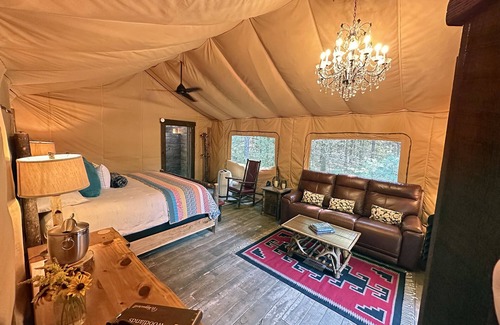Dover Resort | Luxury Glamping Tent tucked away on over 400 acres.