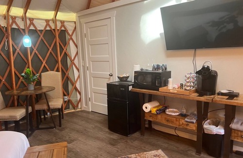 Escalante Resort | Luxury Glamping Yurt Resort Between National Parks with desert mountain views, close to hiking trails, slot canyons, off-roading and more!
