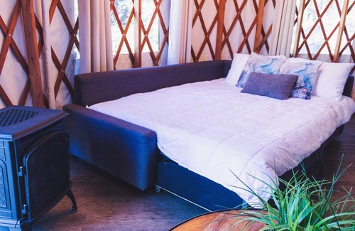 Escalante Resort | Luxury Glamping Yurt Resort Between National Parks with desert mountain views, close to hiking trails, slot canyons, off-roading and more!
