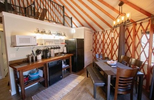 Escalante Resort | Luxury Glamping Yurt Resort Between National Parks with desert mountain views, close to hiking trails, slot canyons, off-roading and more!